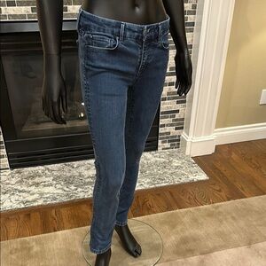 Ann Taylor Women's Straight Blue Jeans with Stretch